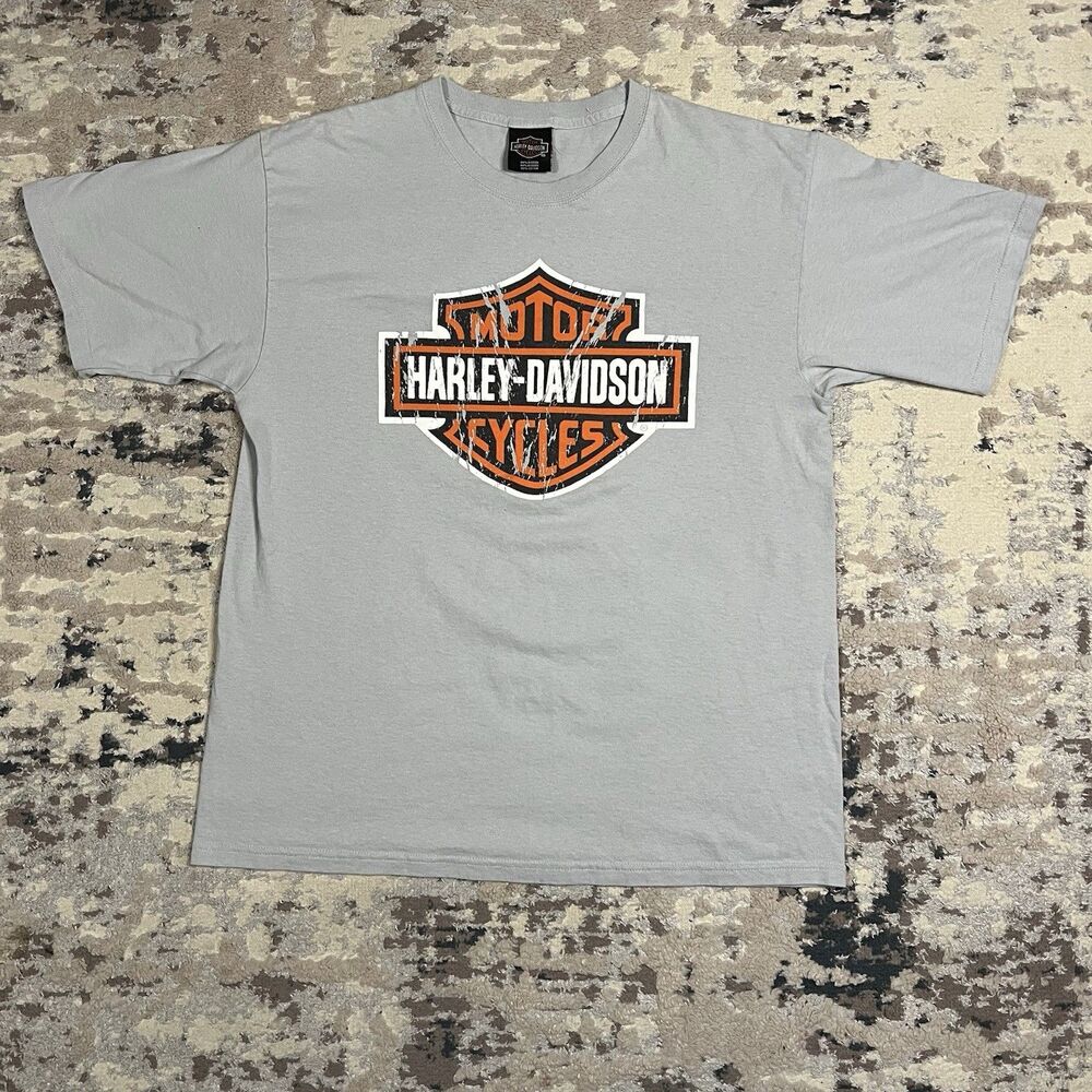 Harley-Davidson Cabo San Lucas Baja Mexico Shop Tee Shirt Sz L Big Badge Biker